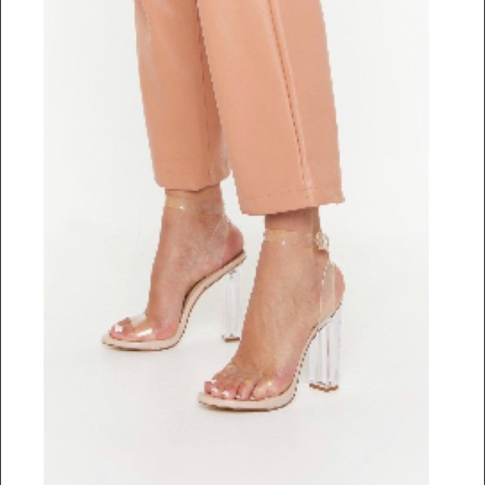 Let’s Be Crystal Clear Transparent Heels